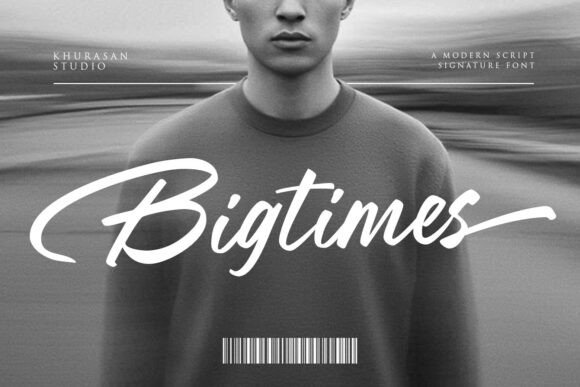 Bigtimes: The Script Handwriting Font with Natural Brush Effect