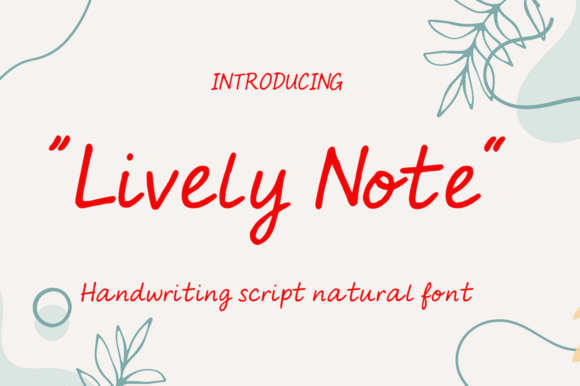 Bring Your Stories to Life with the Lively Note Font