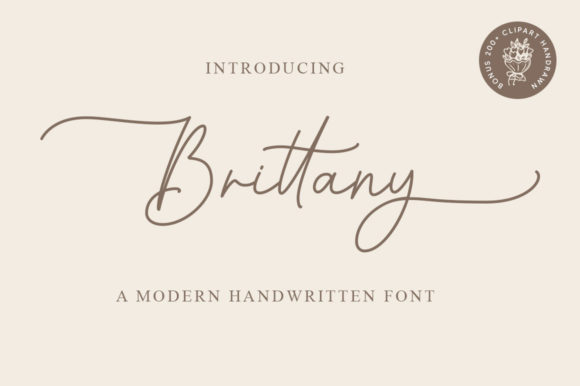Brittany: A Handwritten Font for Authentic Branding