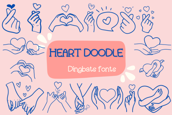 Capture the Heart: A Doodle Font for Authentic Projects