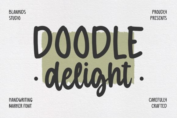 Doodle Delight: A Rounded Marker Script for Artisanal Projects