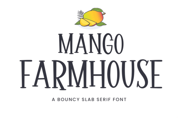 Mango Farmhouse: A Bouncy Font for Vibrant Summer Designs