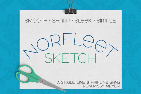 Norfleet Sketch: Your Go-To Single-Line Sans Serif Font