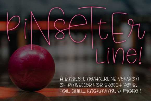 Pinsetter Line: The Single-Line Font for Modern Creators