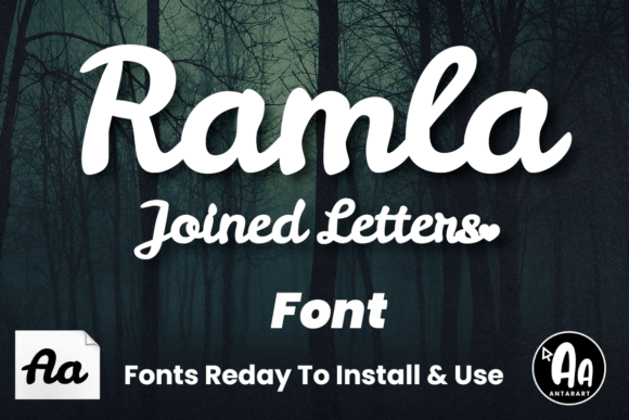 Ramla Script: Connecting Letters for Seamless Laser-Cut Designs