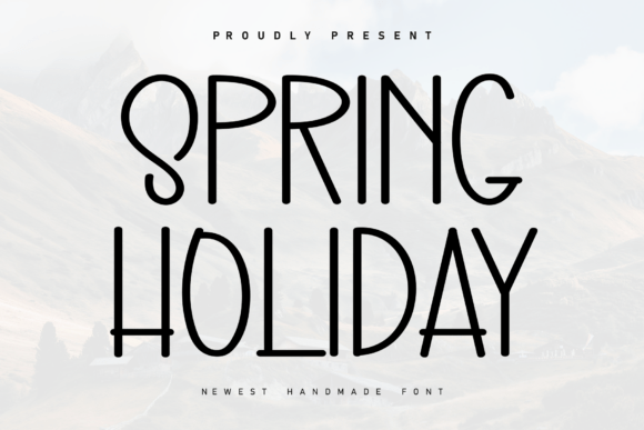 Spring Holiday: A Handwritten Font with Sporty Elegance