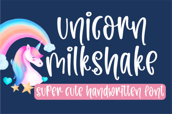 Unicorn Milkshake: A Flexible Handwritten Font for Creative Projects