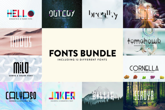 Unlock Creative Potential with Fonts Bundle Vol 1