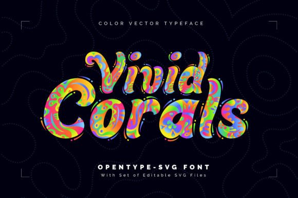 Vivid Corals: A Rainbow of Creativity in One Typeface